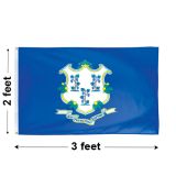 2'x3' Connecticut Nylon Outdoor Flag